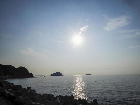 午後の日本海の写真