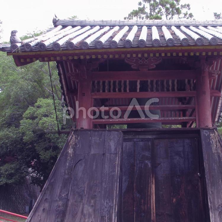 奈良県-當麻寺-奥院-鐘楼-近景 當麻寺,寺,二上山の写真素材