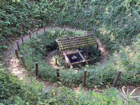 まいまいず井戸 井戸,多摩,羽村の写真素材