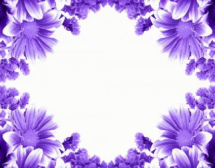 モノカラーの花柄イメージ素材 モノカラーの花柄イメージ素材 花,花束,紫の写真素材