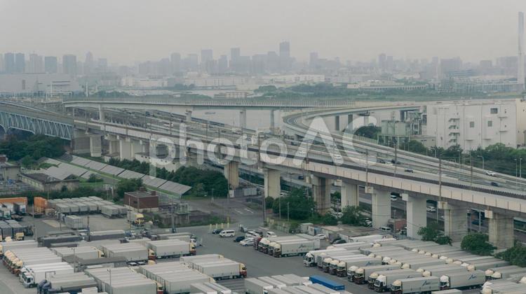 江戸川区の風景3 江戸川区,風景,上空写真の写真素材