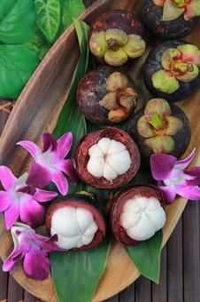 Photo, mangosteen, fruit, tropical fruits, 