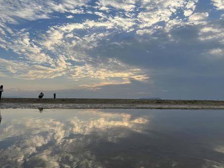 父母ヶ浜 父母ヶ浜,ウユニ塩湖,景色の写真素材