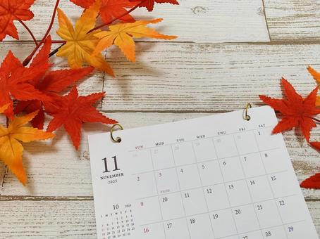 11月カレンダー 紅葉 11月カレンダー 紅葉 11月,カレンダー,秋の写真素材
