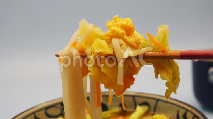 野菜あんかけうどん・家庭料理（食べる） 野菜,あんかけ,うどんの写真素材
