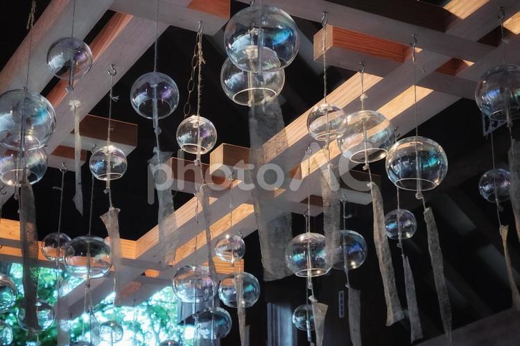 たくさんの風鈴 夏,風鈴,風の写真素材