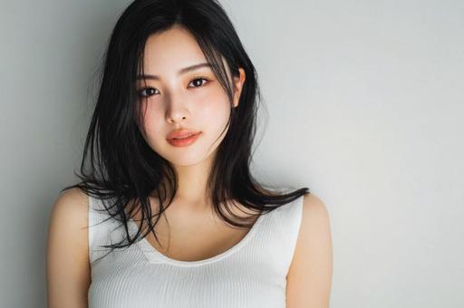微笑みの可愛い日本女性 微笑みの可愛い日本女性の写真