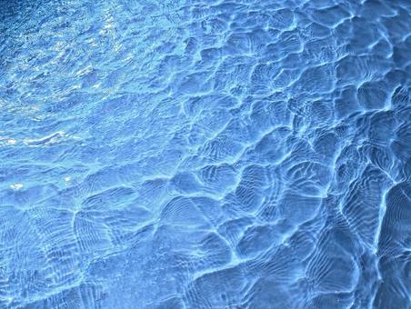 Wavy cobalt blue water surface texture background, water surface, water, wave, JPG