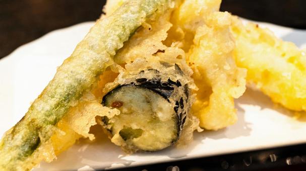 Photo, tempura, assorted, ebina temple, 