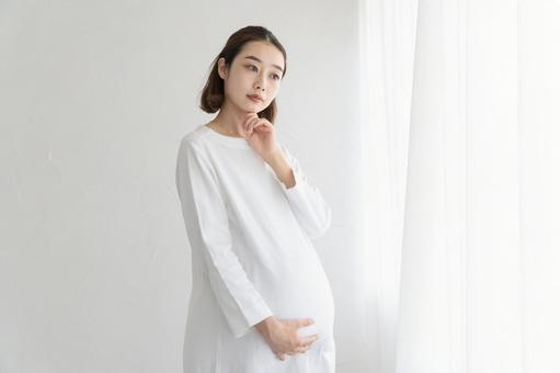 有疑問的孕婦, JPG 有疑問的孕婦, 孕婦, 女子, 懷孕, JPG