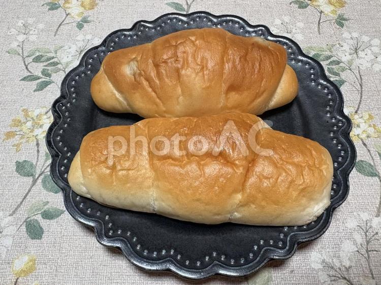 おうちごはん　塩パン 塩パン,おうちごはん,ロールパンの写真素材