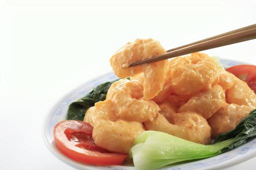 エビマヨ エビのマヨネーズ和え はしあげ エビマヨ エビのマヨネーズ和え はしあげ エビマヨ,マヨネーズ,はしあげの写真素材
