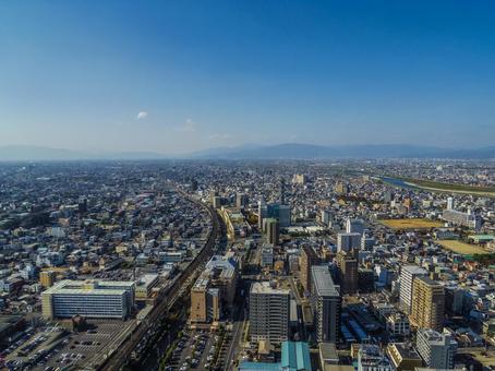 【岐阜県】岐阜市の風景 岐阜シティ・タワー43,展望台,岐阜市の写真素材