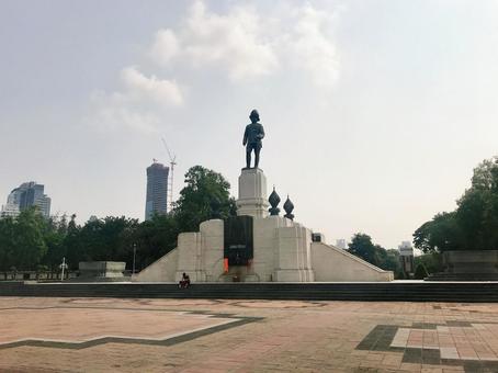 タイ、バンコクの街並み タイ、バンコクの街並みの写真