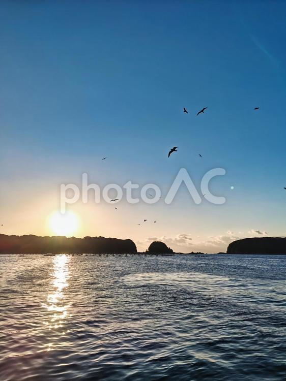 朝日と海の煌めき 海,朝日,日の出の写真素材