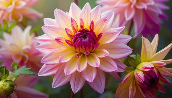 ダリアの花　秋の写真