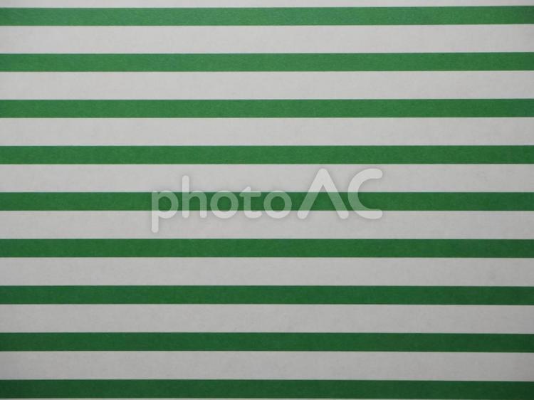 白色と緑色のストライプ（ボーダー） 白色,緑色,白の写真素材