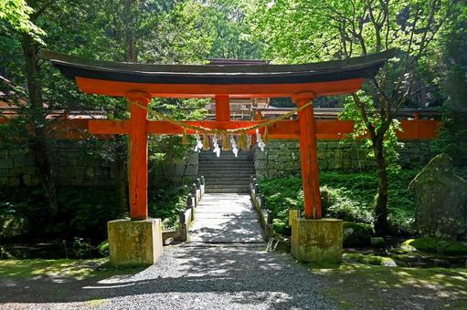岩手・花巻市 丹内山神社 鳥居・境内 岩手・花巻市 丹内山神社 鳥居・境内の写真