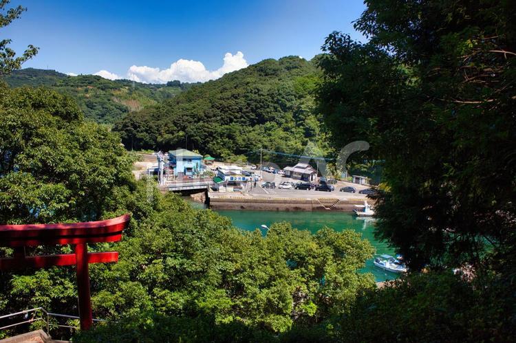 鹿児島県　長島町　蔵之元　風景 web,ブログ,素材の写真素材