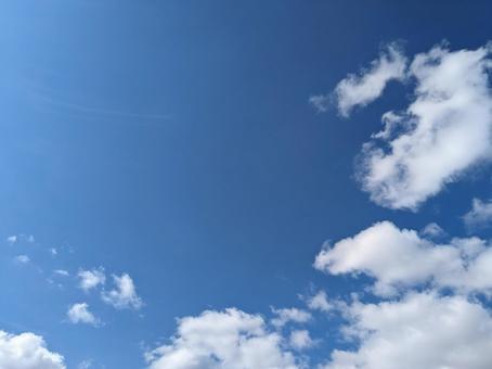 青空と雲 青空と雲の写真