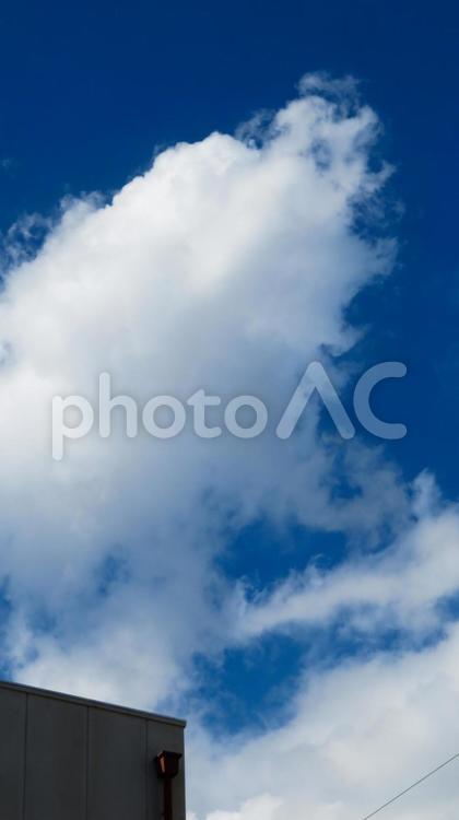大阪の空模様 空,雲,天気の写真素材