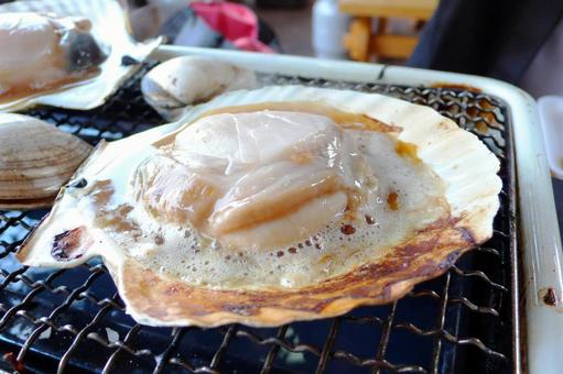 Baked scallops, ग्रील्ड पका हुआ आलू, पका हुआ आलू, सीफ़ूड, JPG