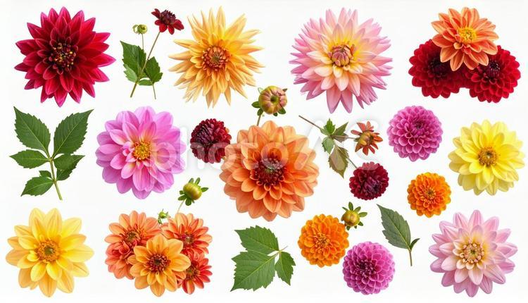 秋の花　ダリア ダリア,秋,花の写真素材