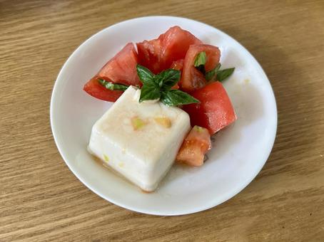 豆腐のカプレーゼ カプレーゼ,豆腐,トマトの写真素材