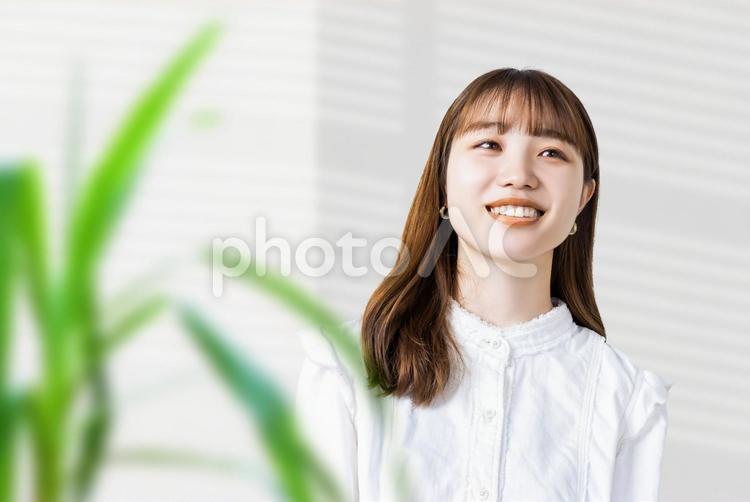 笑顔の若いビジネスウーマン ビジネス,女性,人物の写真素材