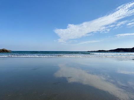 宮崎の砂浜 宮崎の砂浜 砂浜,浜,海の写真素材