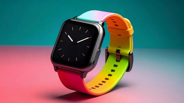 カラフルなスマートウォッチAの写真