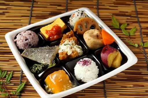 ミニ会席弁当 弁当,手作り弁当,運動会の写真素材