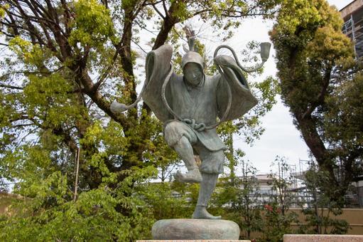 初代中村勘三郎生誕記念像 初代中村勘三郎生誕記念像の写真