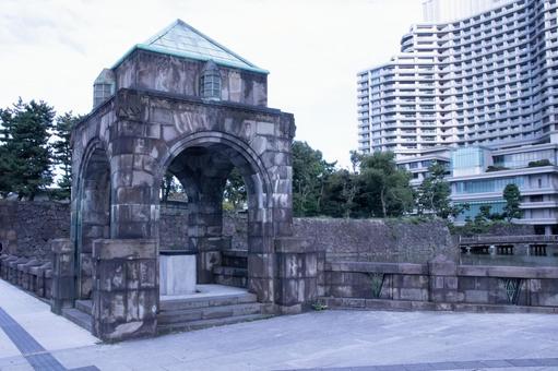 皇居の周り 皇居,水,風景の写真素材