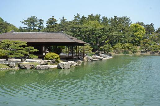 掬月亭 栗林公園 掬月亭 栗林公園 掬月亭,栗林公園,香川県の写真素材