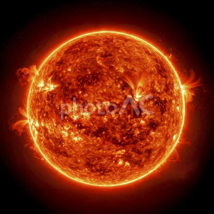 太陽　AI生成画像    太陽,宇宙,天体の写真素材