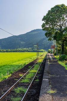 JR九州 内之田駅 JR九州 内之田駅 駅,無人駅,内之田駅の写真素材