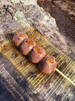 団子 団子 だんご,みたらし,お菓子の写真素材