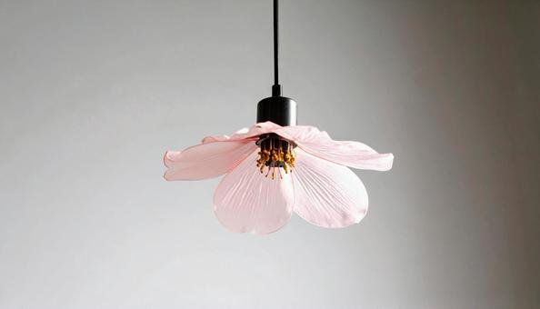 花のペンダントライト 花のペンダントライトの写真