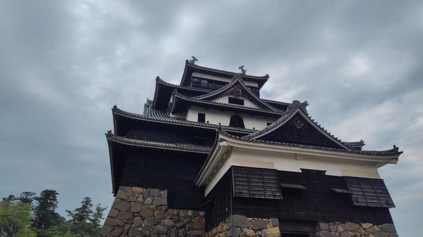 国宝、松江城 国宝、松江城 城,お城,国宝の写真素材
