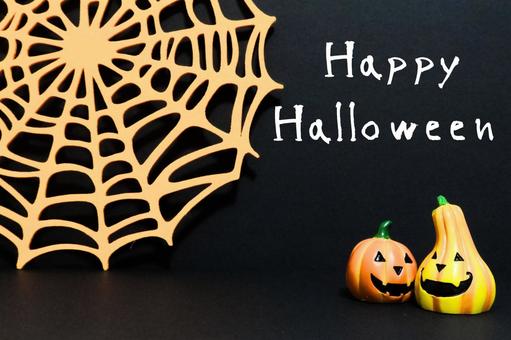 ハロウィン素材(かぼちゃと蜘蛛の巣) ハロウィン素材(かぼちゃと蜘蛛の巣) ハロウィン,ハロウィーン,ジャックオーランタンの写真素材