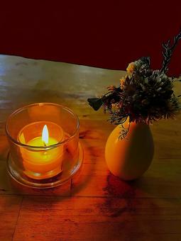 あかりーろうそくのあかりの写真