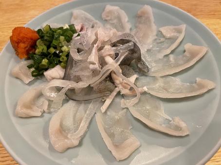 フグの刺身 フグ刺身,ふぐ,さしみの写真素材