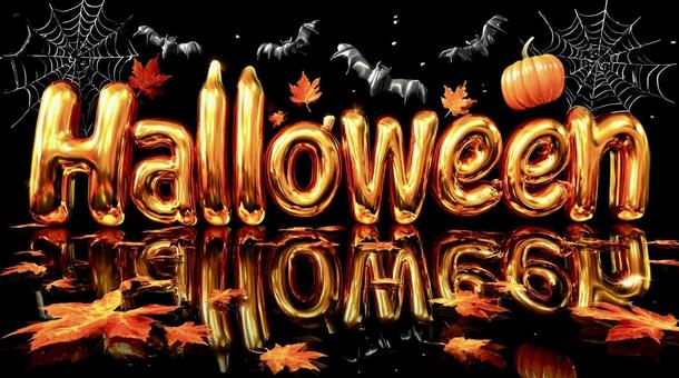 紅葉とカボチャで飾る華やかなハロウィン 紅葉とカボチャで飾る華やかなハロウィンの写真