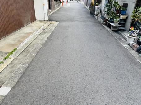 大阪市中崎町の裏通り 町並み,大阪,中崎町の写真素材