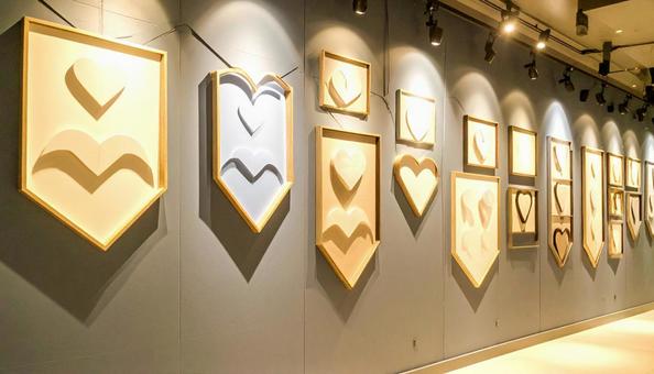 ハートの展示会 ハートの展示会の写真