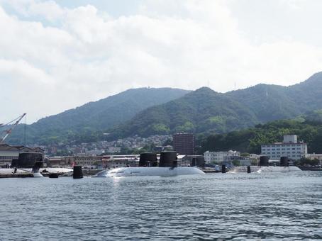 広島県呉市　アレイからすこじま　 広島県,呉市,潜水艦の写真素材