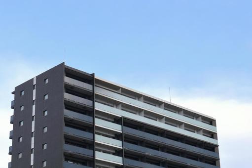 新築マンションと青空1 新築マンションと青空1 新築,マンション,青空の写真素材