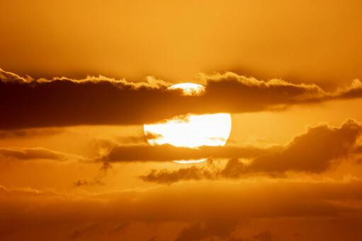 夕日 夕日の写真