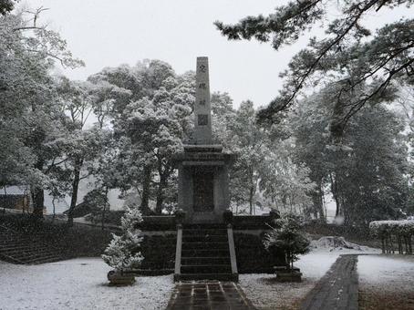香山公園　忠魂碑 瑠璃光寺,山口県,山口市の写真素材